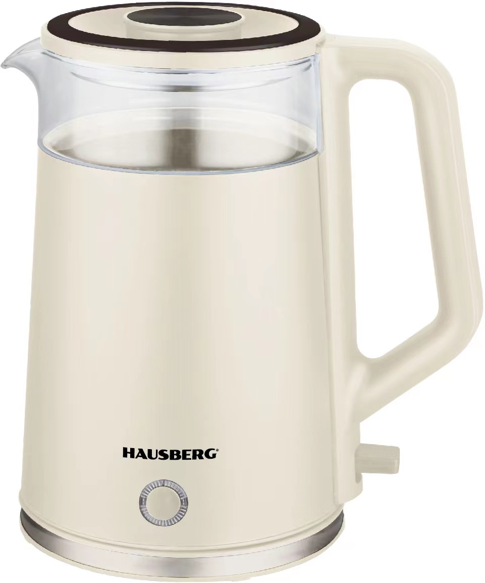 ELECTRIC PLASTIC COATED GLASS KETTLE